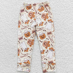 P0166 Halloween Pumpkin Ghost Western Boy's Pants