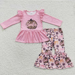GLP0503 Babe Pumpkin Pink Leopard Girl's set