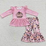 GLP0503 Babe Pumpkin Pink Leopard Girl's set