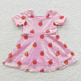 GSD0437 Sequin Apple Pink Girl's Dress