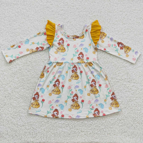 GLD0250 Princess Yellow Girl's Dress