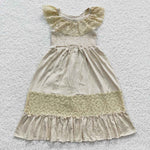 GSD0456 Boutique Cream Lace Girl's Dress