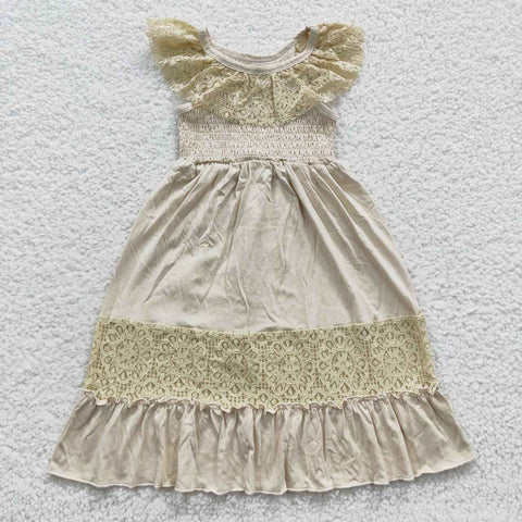 GSD0456 Boutique Cream Lace Girl's Dress