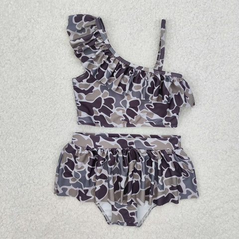 S0078 Summer Camo Hunting Girl's Swimsuit