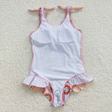 S0151 Sunflower Pink Girl's Swimsuit