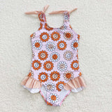 S0151 Sunflower Pink Girl's Swimsuit