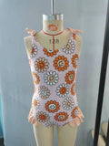 S0151 Sunflower Pink Girl's Swimsuit
