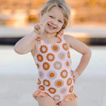 S0151 Sunflower Pink Girl's Swimsuit
