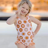 S0151 Sunflower Pink Girl's Swimsuit