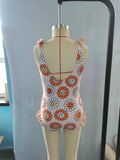 S0151 Sunflower Pink Girl's Swimsuit