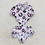 S0152 Leopard Girl's Swimsuit