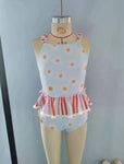 S0157 Sunflower Stripe Girl's Swimsuit