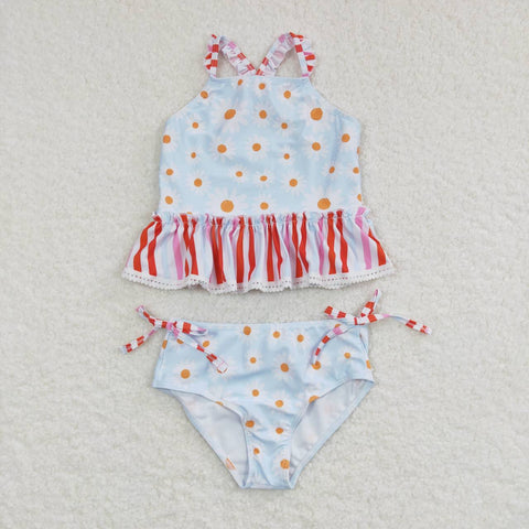 S0157 Sunflower Stripe Girl's Swimsuit