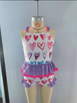 S0163 Love Purple Girl's Swimsuit