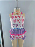 S0163 Love Purple Girl's Swimsuit