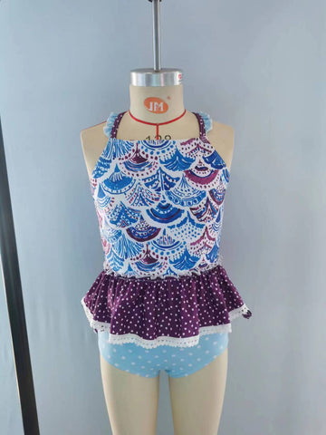 Preorder S0164 Mermaid Scales Girl's Swimsuit