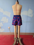 S0170 Summer Purple Red Fashion Boy's Trunks Shorts