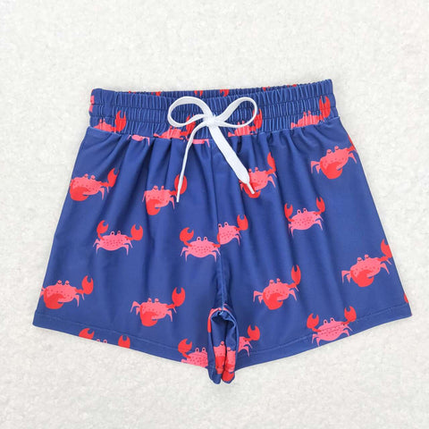 S0170 Summer Purple Red Fashion Boy's Trunks Shorts