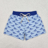 S0172 Summer White Strips Fashion Boy's Trunks Shorts