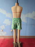 S0173 Summer Green Fish Fashion Boy's Trunks Shorts