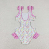 S0178 Summer ice cream Girl's Swimsuit