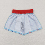 S0187 Summer Crab Red Boy's Trunks Shorts