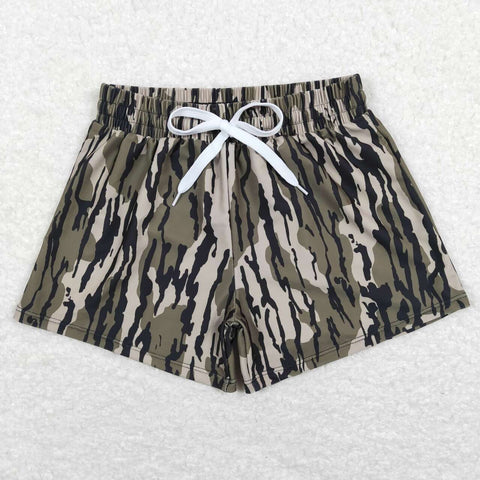 S0194 Summer Hunting Camo Boy's Shorts Swim Trunks