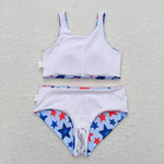 S0228 Star Summer Girls Swimsuit 2 pcs Set