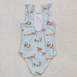 S0265 Mallard Summer Girls Swimsuit Onesie