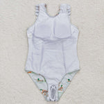 S0265 Mallard Summer Girls Swimsuit Onesie