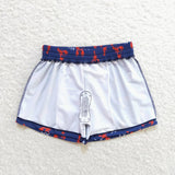 S0270 Crawfish Blue Boy's Shorts Swim Trunks