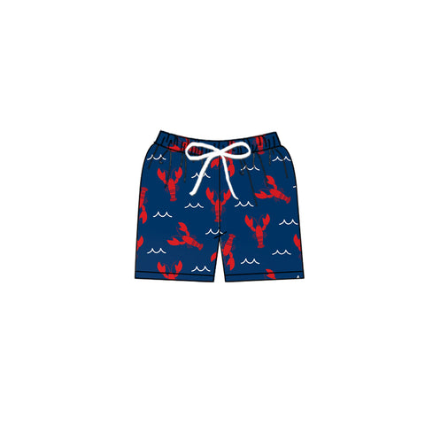Preorder S0270 Crawfish Blue Boy's Shorts Swim Trunks