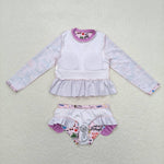 S0292 Singer Star Girls Swimsuit 2 pcs Set