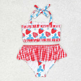 S0316 Strawberry Girls Swimsuit 2 pcs Set