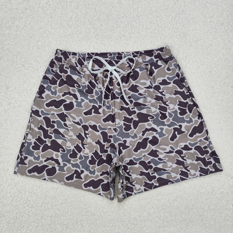 S0323 Camo Men Adult's Swim Trunks Shorts