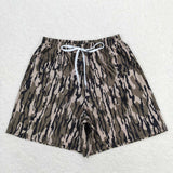 S0324 Amry Camo Men Adult's Swim Trunks Shorts