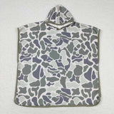 S0326 Camo Green Baby Bathrobe