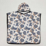 S0328 Cow Brown Baby Bathrobe