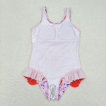 S0333 Popsicle Fireworks Girls Swimsuit Onesie