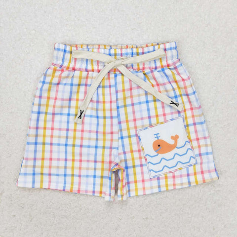 S0400 Whale Boy's Shorts Swim Trunks