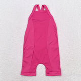 S0447 Sports Pink Girl's Jumpsuit Bodysuit