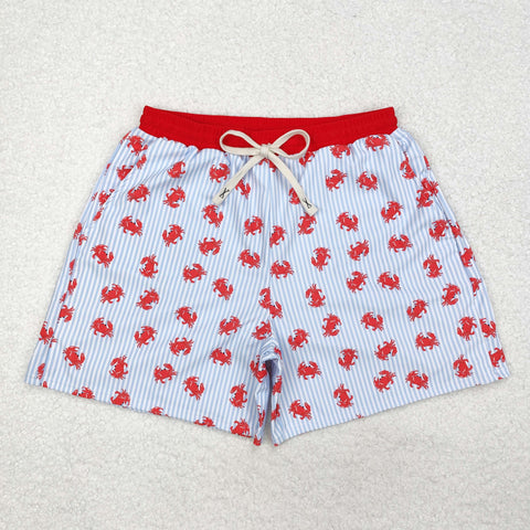 S0464 Crab Red Adult's Men Swim Trunks Shorts