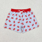 S0465 Crab Red Boy's Swim Trunks Shorts