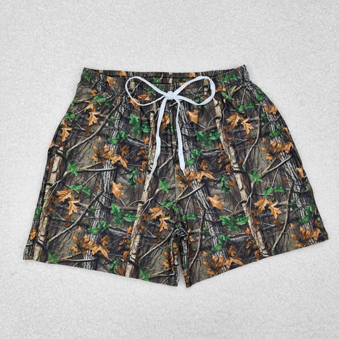 S0472 Hunting Branches Adult's Men Swim Trunks Shorts