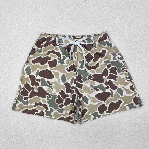 S0474 Hunting Camo Adult's Men Swim Trunks Shorts