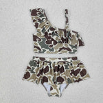 S0477 Summer Camo Hunting Girl's Swimsuit