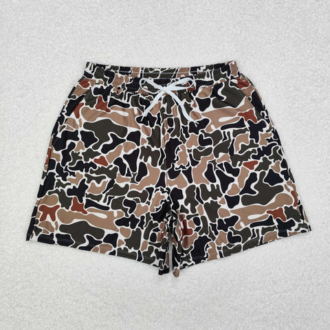 S0478 Hunting Camo Adult's Men Swim Trunks Shorts