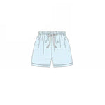 Preorder 01.26 S0486 Sky Blue Plaid Boy's Shorts Swim Trunks