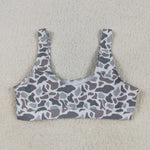 US Warehouse S0558 Camo Grey Summer Women Adult Swimsuit