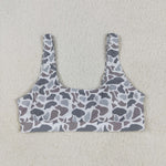 US Warehouse S0558 Camo Grey Summer Women Adult Swimsuit